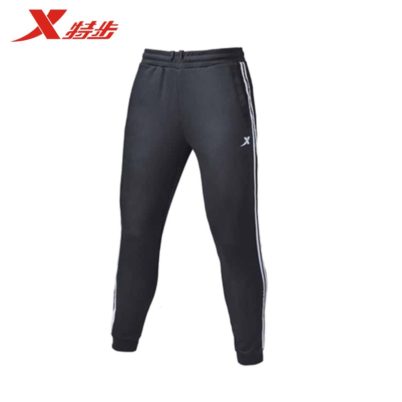 特步男运动裤春夏季休闲男裤982129638002 黑 XL