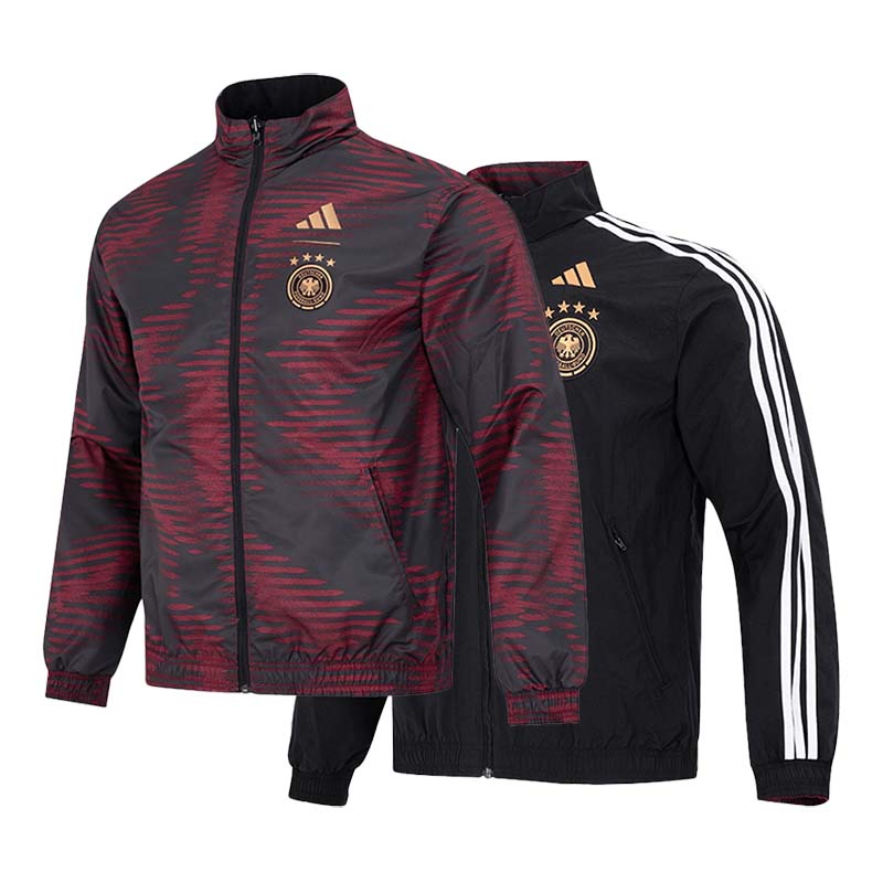 Adidas阿迪达斯足球运动服男装两面穿夹克立领外套HF4058