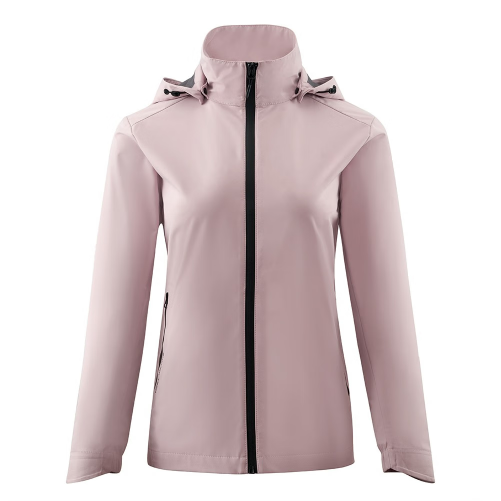 巴特侬butnon 2022秋冬新款女士连帽跑步户外外套W2634 樱花粉 卡其