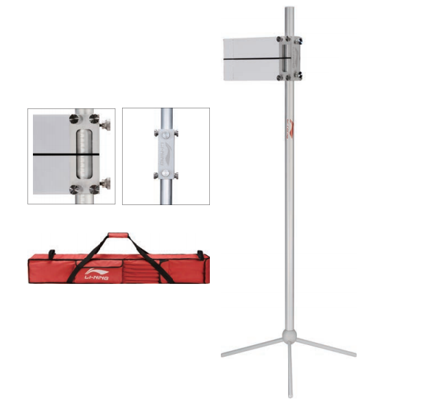 李宁Lining 发球标尺FQ001拼接安装高度可调标尺铝合金 + 亚克力金属色 AXKP012-1