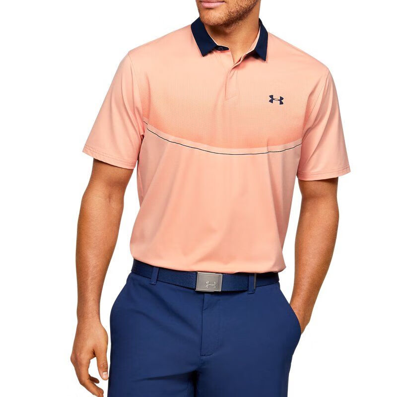 安德玛男子时尚户外高尔夫运动polo衫透气短袖t恤 1350980-845