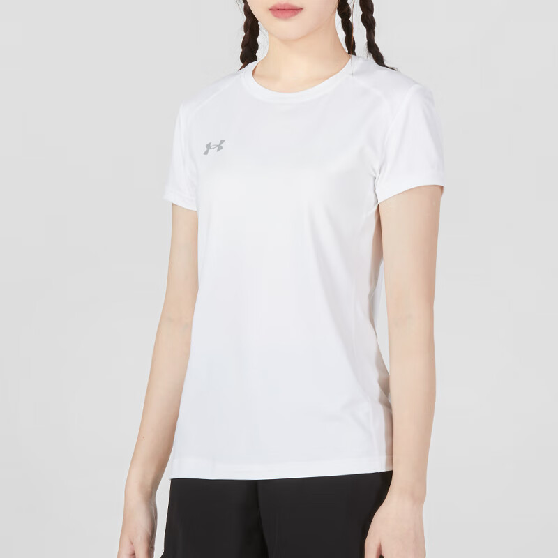 安德玛女装 跑步健身训练运动服户外时尚透气休闲短袖T恤 23500509-100