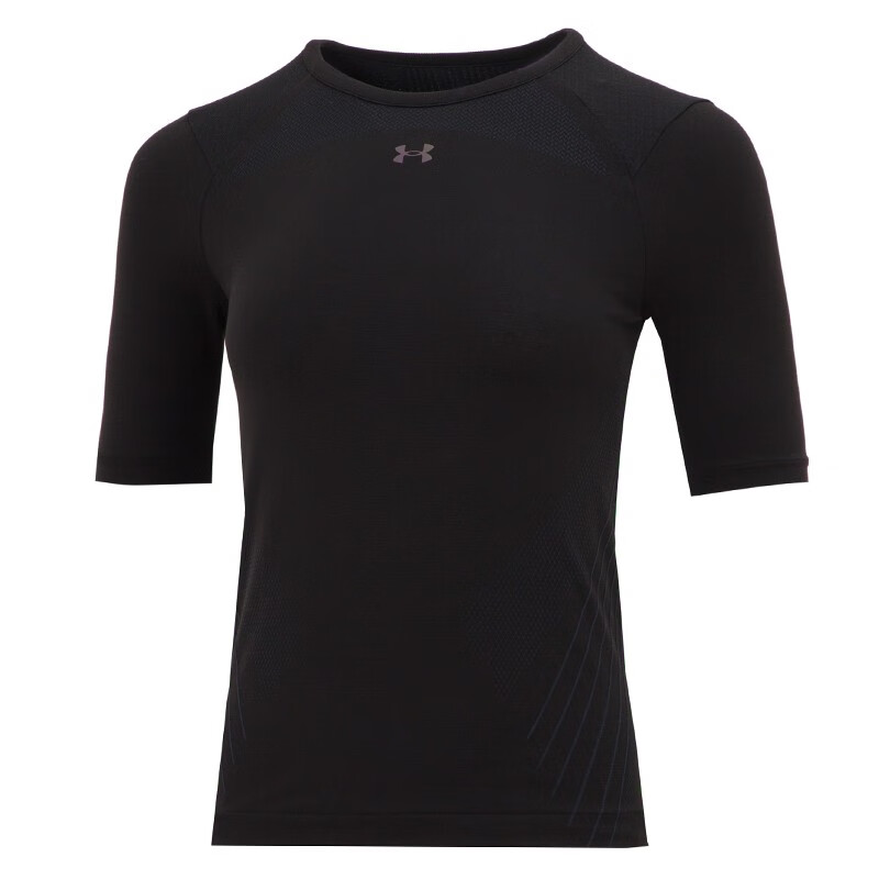 安德玛女装 户外训练健身跑步运动半袖圆领短袖T恤 1360850-001