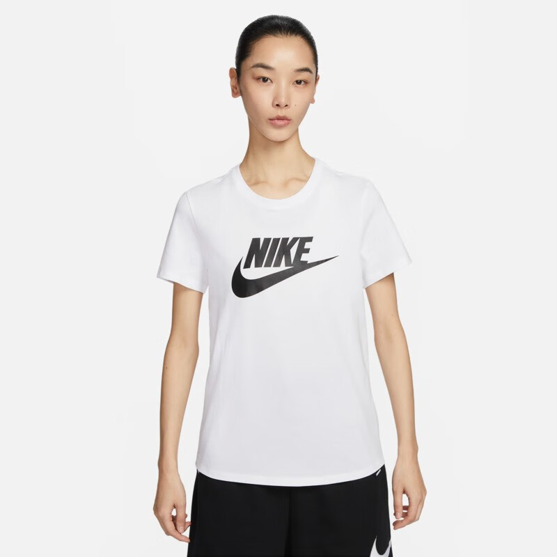 耐克NIKE女子运动T恤透气TEE ESSNTL ICN FTRA短袖DX7907-100