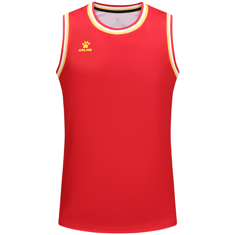KELME卡尔美运动背心男女夏季新款篮球跑步训练上衣纯色无袖T恤衫 8352BX1007