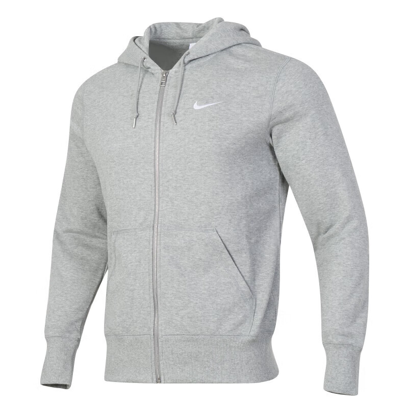 耐克（NIKE）男子秋季灰色运动套装 2024跑步健身训练服舒适透气针织卫衣卫裤 521574-063