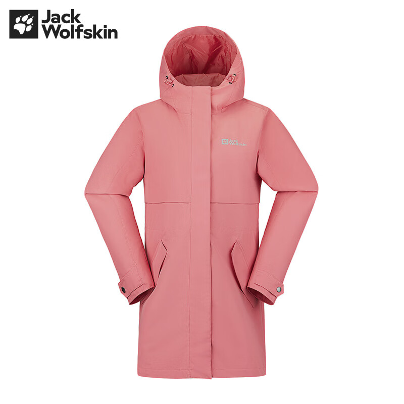 Jack Wolfskin狼爪三合一女夹克秋冬运动休闲户外防风保暖加厚抓绒两件套装 5322241-2131 玫瑰红