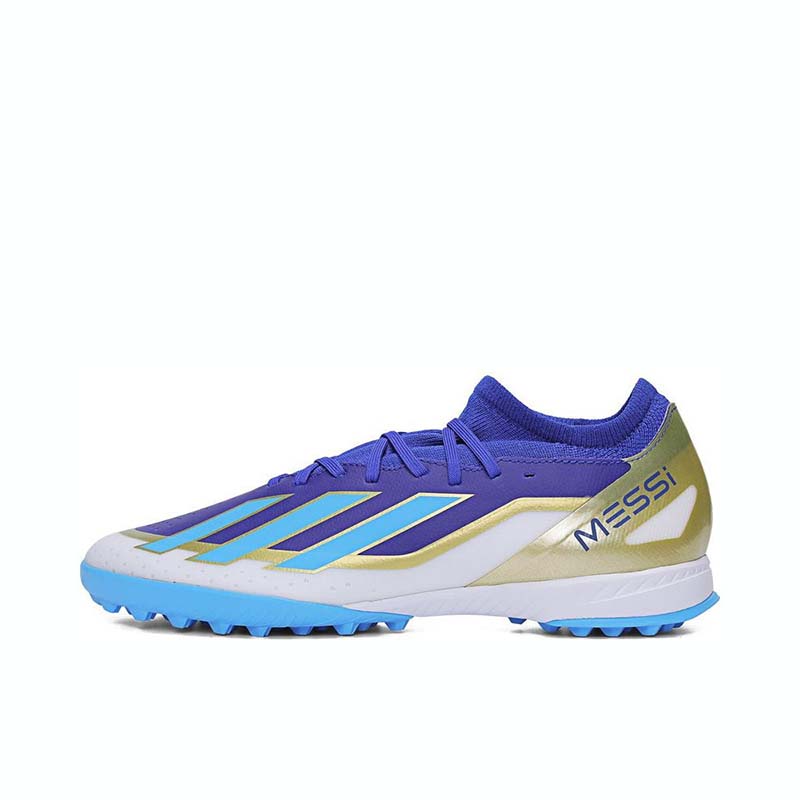 adidas阿迪达斯中端TF碎钉梅西蓝白训练运动人草成人足球鞋ID0718