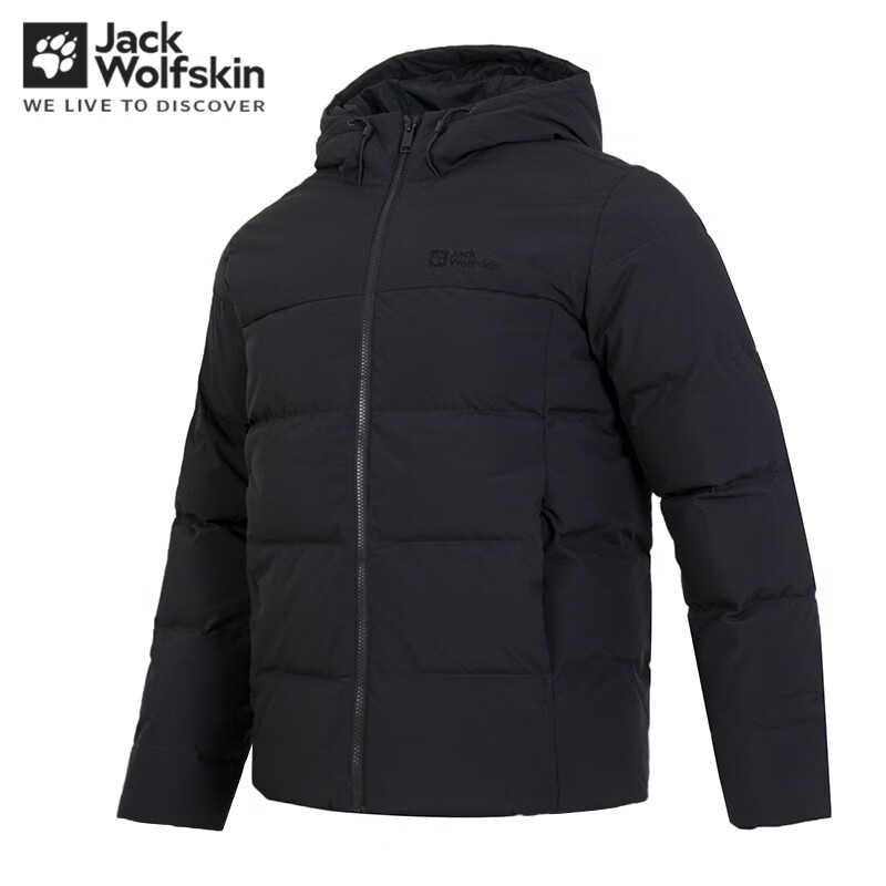 Jack Wolfskin狼爪羽绒服男24秋冬新款户外运动防风保暖700蓬羽绒外套 A62269-6350 深灰色