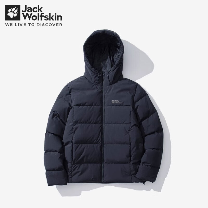 Jack Wolfskin狼爪羽绒服男24秋冬新款户外运动防风保暖700蓬羽绒外套 A62269-C0413 深海蓝