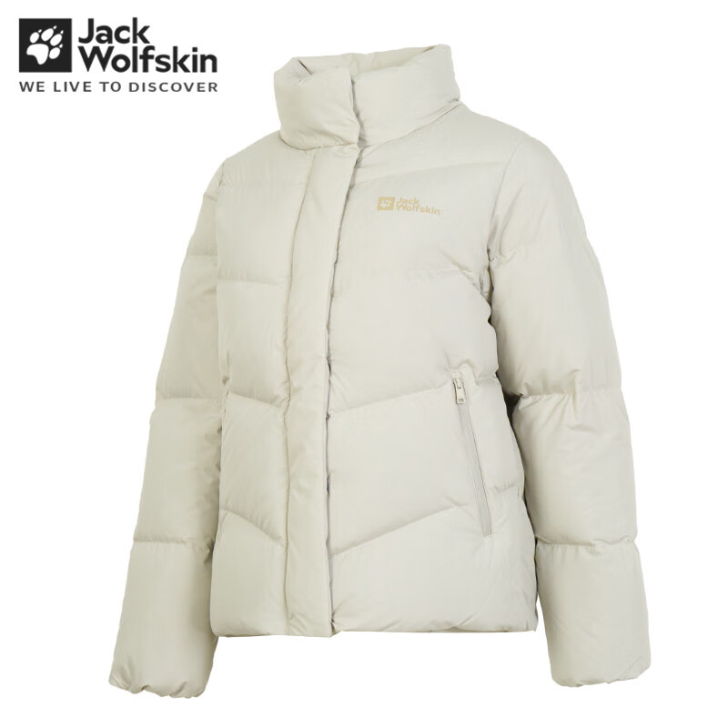 Jack Wolfskin狼爪羽绒服女24秋冬款户外运动徒步登山防风防寒700蓬羽绒外套 A62271-A0029 海豹白