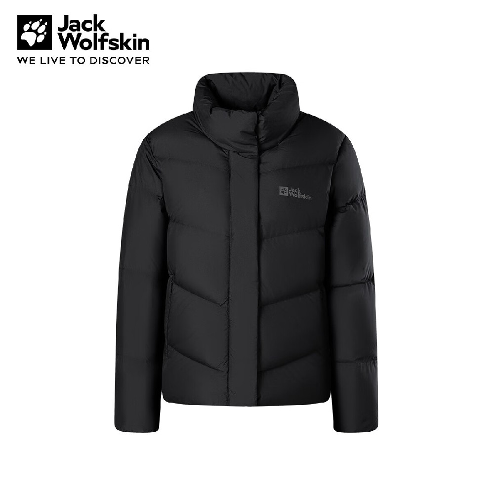 Jack Wolfskin狼爪羽绒服女24秋冬款户外运动徒步登山防风防寒700蓬羽绒外套 A62271-6000 黑色