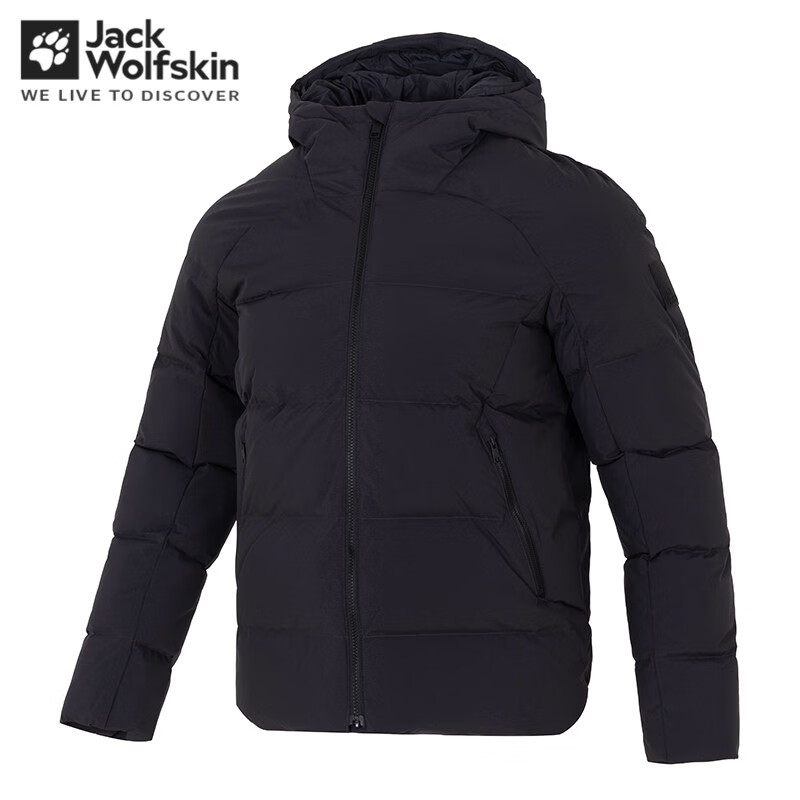 Jack Wolfskin狼爪羽绒服男秋冬新款户外防寒保暖徒步登山厚款羽绒外套 A62280-6350 深灰色