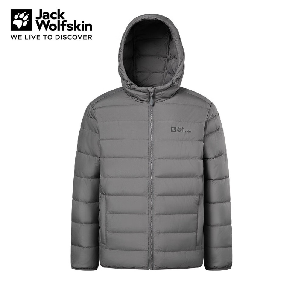 Jack Wolfskin狼爪羽绒服男防泼水时尚保暖鸭绒外套上衣 5222231-6945 板岩灰