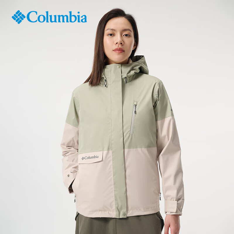 Columbia哥伦比亚三合一女24秋冬650蓬羽绒内胆热能防水冲锋衣外套XR4256 348