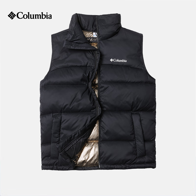 Columbia2024秋冬新品户外羽绒服男热能保暖背心700蓬鹅绒羽绒马甲WE4939 010
