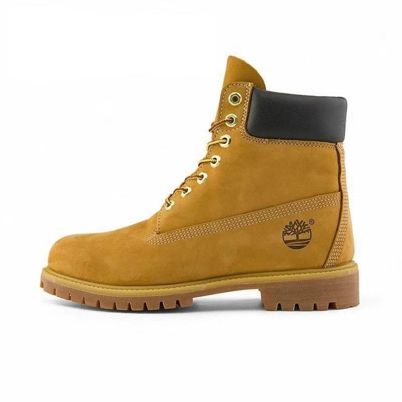 添柏岚（Timberland）防水天伯伦踢不烂头层牛皮大黄靴男女情侣款潮流马丁靴高帮鞋 10061W小麦色男靴
