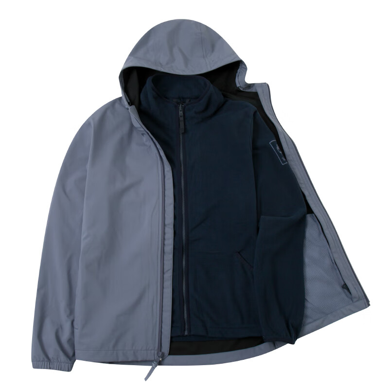 添柏岚（Timberland）冲锋夹克男冬季户外徒步登山服防风保暖三合一夹克A4512 A4512073