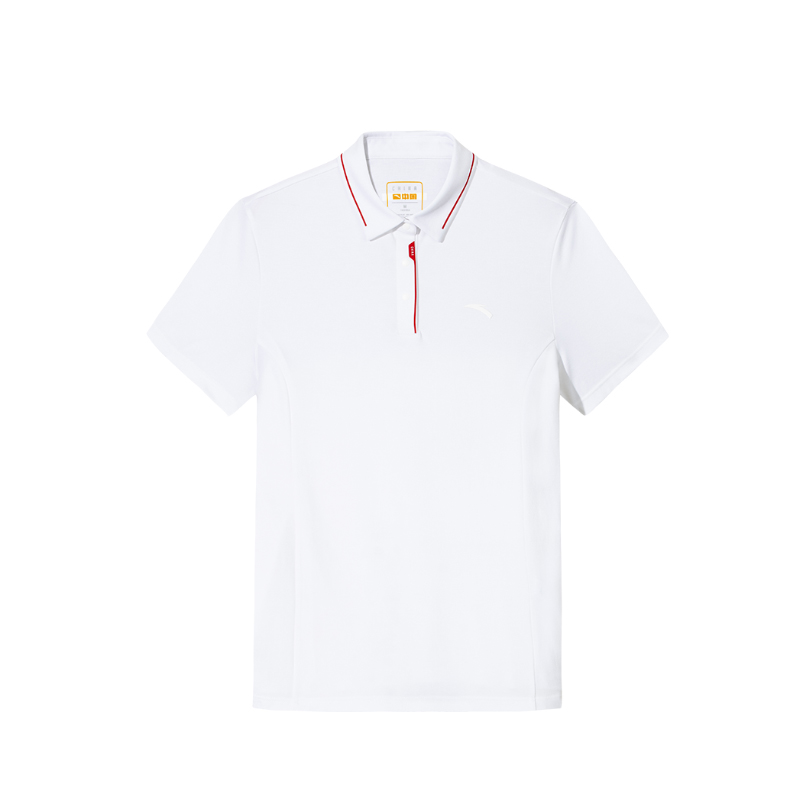 安踏冰丝polo衫羽毛球短袖女夏季运动t恤162527126-1