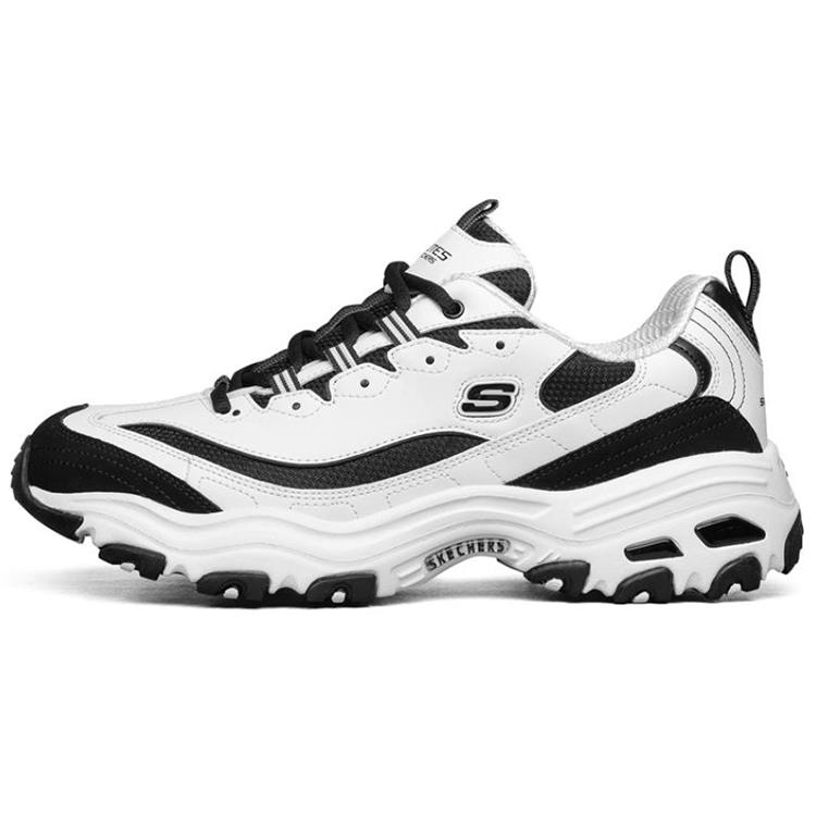 斯凯奇男鞋夏季透气运动鞋官方正品25新款熊猫鞋男士休闲鞋52675-WBK