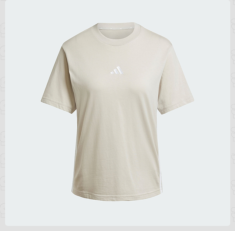 adidas阿迪达斯三条纹夏女ESSENTIALS短袖T恤 JE1237