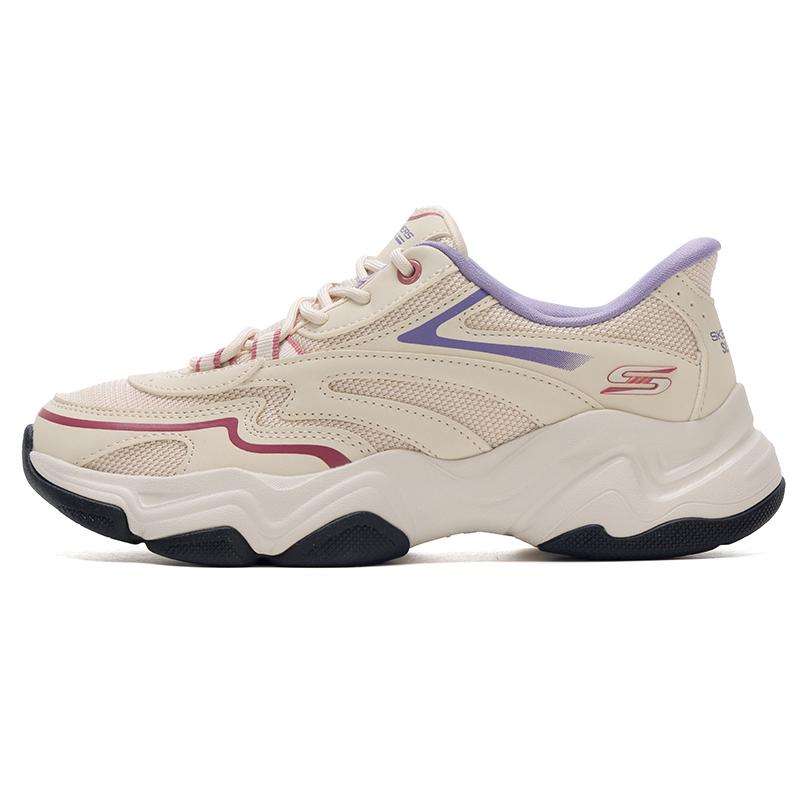 斯凯奇女鞋休闲鞋2025夏季新款健身训练鞋低帮运动鞋老爹鞋117687-NAT