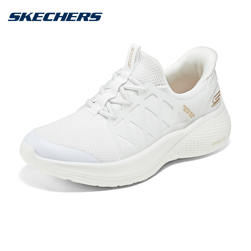 斯凯奇女鞋新款健步厚底缓震运动鞋轻便通勤休闲鞋117507-WHT